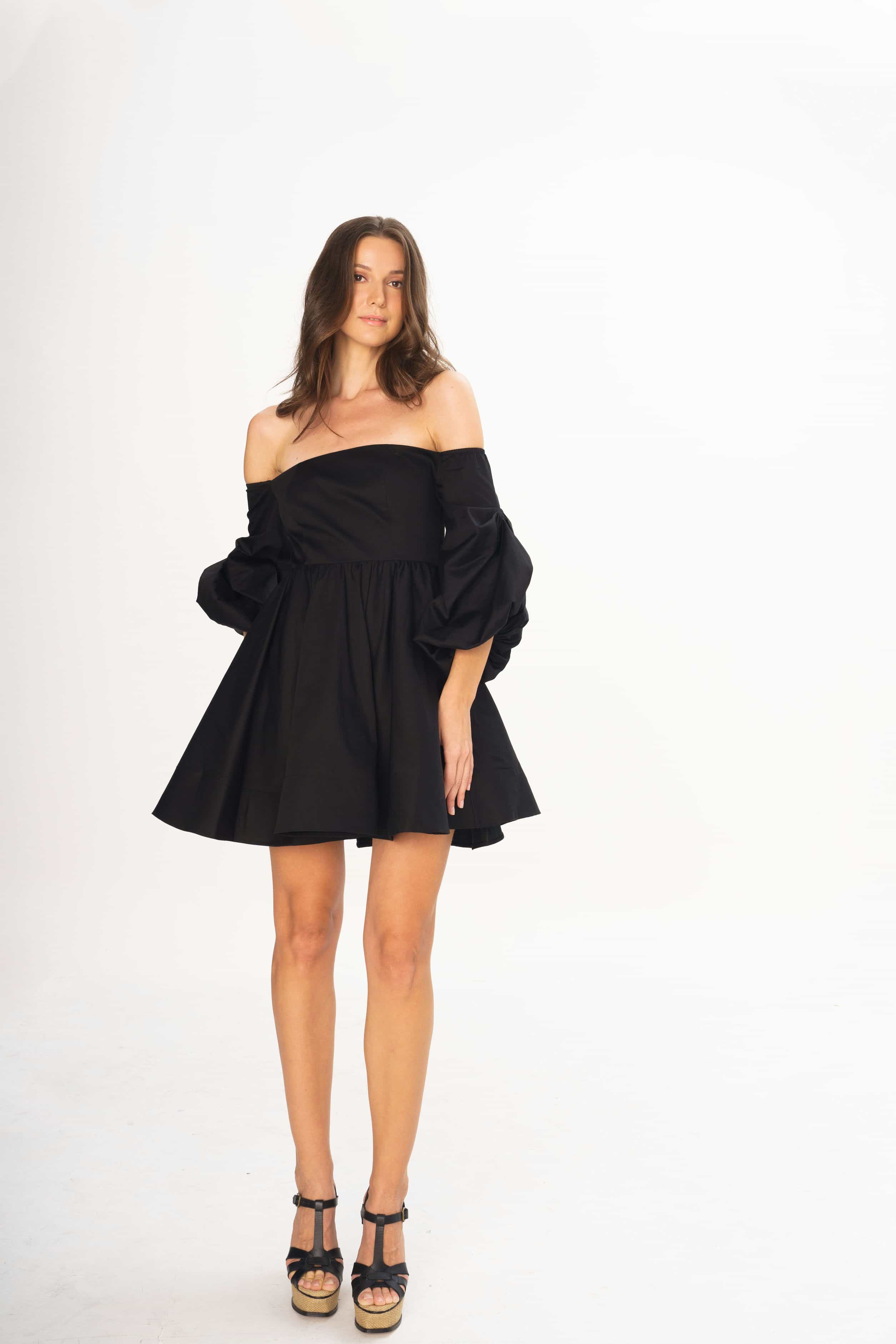 Off Shoulder- Black Dress